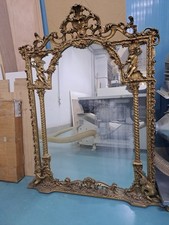 cornice antica dorata Con Specchio