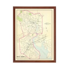 Vecchia mappa norwalk ct - di,