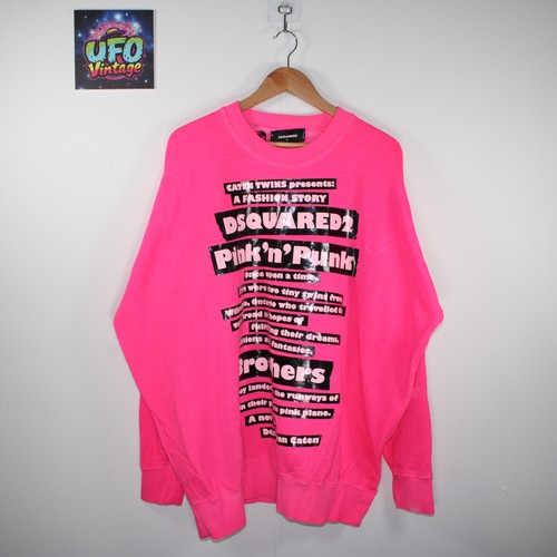 Felpa uomo dsquared2 rosa - uomo,