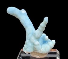 Stalattite di aragonite blu