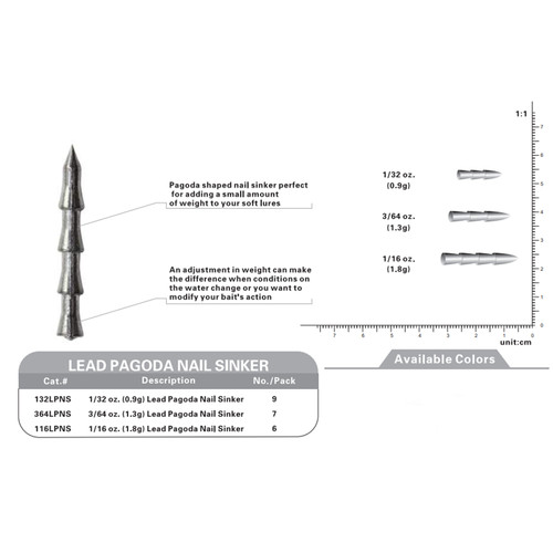 Piombo pagoda nail sinkers - ,