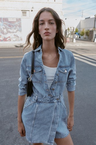 Zara abito corto denim - corto,