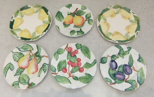 Piatti frutta maiolica - piatti,