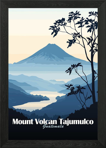 Monte vulcano tajumulco - vulcano,