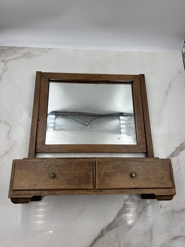 Specchio vanità vintage legno - specchio,