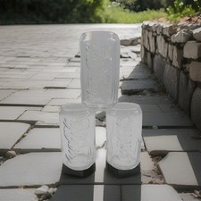 3 Bicchieri in vetro a forma