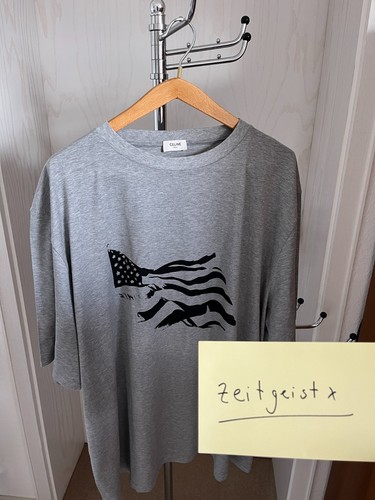 Shirt celine stampa grigia - stampa,
