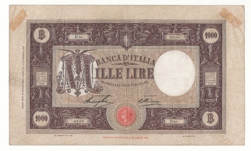 1000 lire grande - lire, "m"