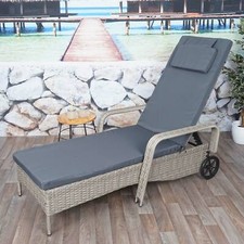 Poly-Rattan Sonnenliege