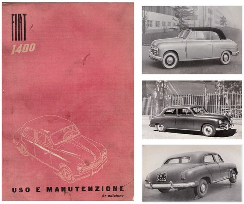 Fiat 1400 uso e - fiat,