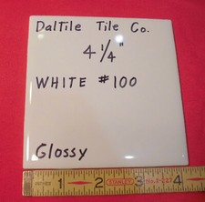1 pz.  Daltile White #100