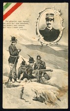 Regno - Cartolina "Alpini" con poesia di G. Pascoli - affrancata con 5 cent