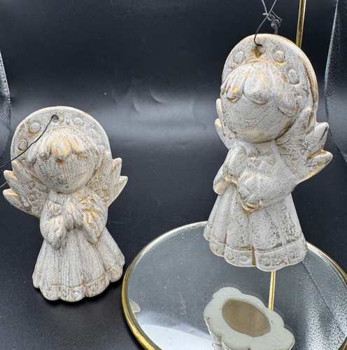 Coppia angelo vintage - angelo, ceramica