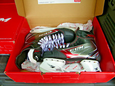 PATTINI DA HOCKEY SU GHIACCIO CCM JET SPEED FT460 NUOVI IN SCATOLA, PATTINO ADULTO TAGLIA 10 D, SCARPA 11,5