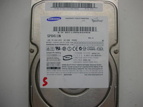 Samsung sp0411n 40gb pango ide - sp0411n,