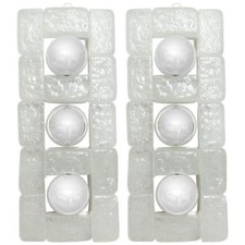 Pair of Rectangular Frosted