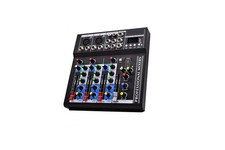 Mixer Audio Professionale 4 Canali USB MP3 Player Echo Delay Dj Karaoke Pianobar