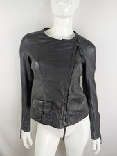 Giacca di pelle nera Dorothee