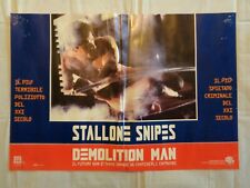 fotobusta DEMOLITION MAN (1994) S. STALLONE W. SNIPES S. BULLOCK tipo LOCANDINA