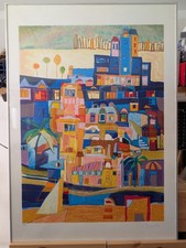 Miljenko Bengez - Serigrafia materica originale numerata e firmata 70x100