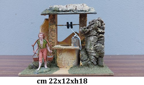 Pozzo presepe con statua