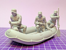 Pionieri tedeschi / Landser / Sturmmpioniere im Pionier - Gommone WW2 1:16