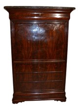 ANTICO SECRETAIRE LUIGI FILIPPO  EPOCA META '800 IN MOGANO