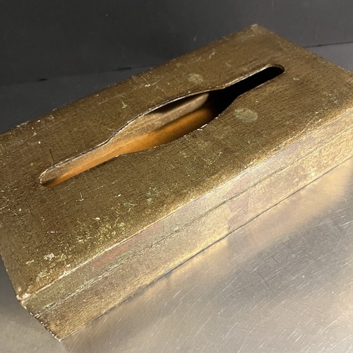 Scatola porta fazzoletti oro