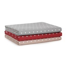 Scampolo tessuto Cuori cotone Loneta fondo colorato U474