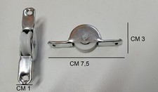 Carrelli con ruota in metallo su sfere per ante scorrevoli 2 PEZZI