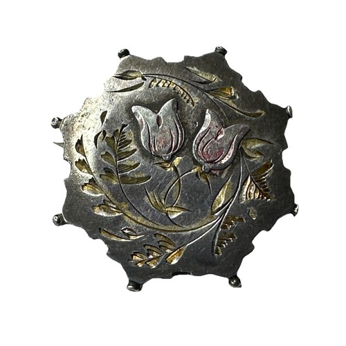 Spilla vittoriana argento