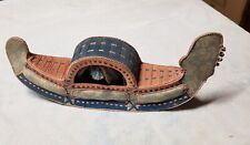 Vintage introvabile ricordo di Venezia antica gondola realizzata in tessuto