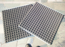 Pannelli fonoassorbenti 2 pz 100x100cm autoadesivi poliuretano