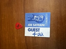 Joe Satriani 1990 Guest Pass e