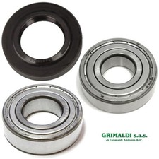 KIT CUSCINETTI E PARAOLIO CESTELLO LAVATRICE 50095515008 + 6204ZZ + 6205ZZ