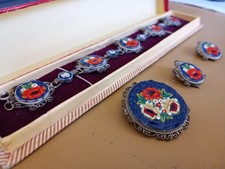 Set gioielli micro mosaico