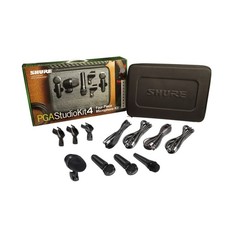 Shure PGA Studio Kit 4 Microfoni professionali cablati per batteria + accessori