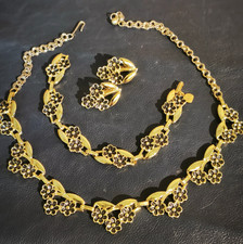 set bracciale collana orecchini vintage americano anni 60 Judy Lee