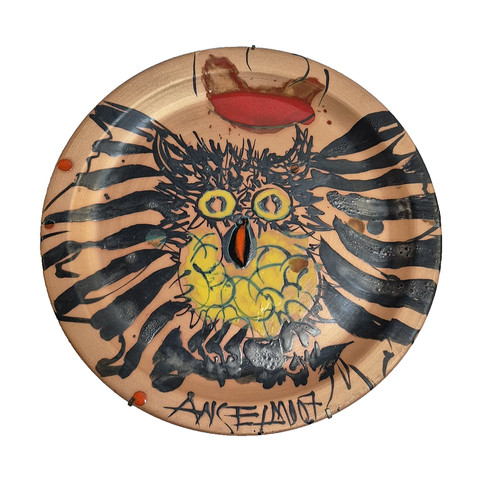 Paolo anselmo piatto ceramica - paolo,