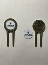 (1) Rolex Golf Divot Tool & (1) Rolex 1" Flat Coin Style Golf Marker - Una bellezza!