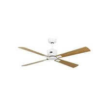 ventilatore a soffitto 923522 corpo bianco pale legno casafan