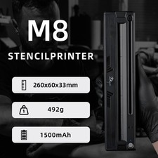 Stampante stencil tatuaggio wireless fotocopiatrice trasferimento portatile con carta termica 5 pezzi
