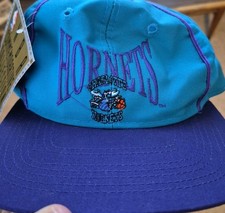Cappello Berretto Snapback Vintage anni 90 Charlotte Hornets NBA Edizione Limitata Taglia Unica Nuovo
