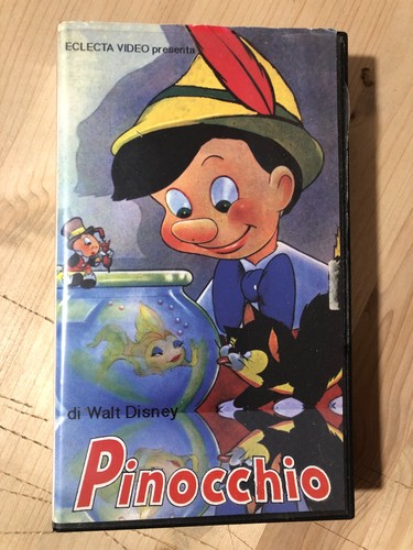 Videocassetta vhs pinocchio - videocassetta,