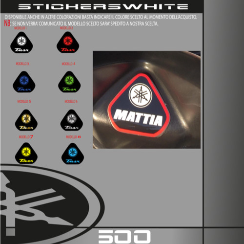 Adesivo piastrina sterzo tmax - sterzo,