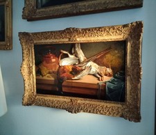 Natura morta " Lepre e Fagiano" olio su tela 1891