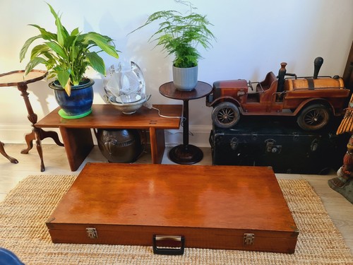 Antica custodia fucile legno