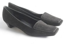 Sergio ROSSI Mocassins femme daim noir T38 (50799)