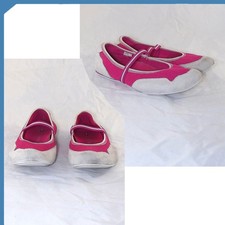 Tommy Hilfiger Scarpe Da Donna Rosa Ballerina Taglia 37 In Tessuto Sneaker Chic