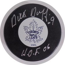 Dick Duff Autografato Foglie